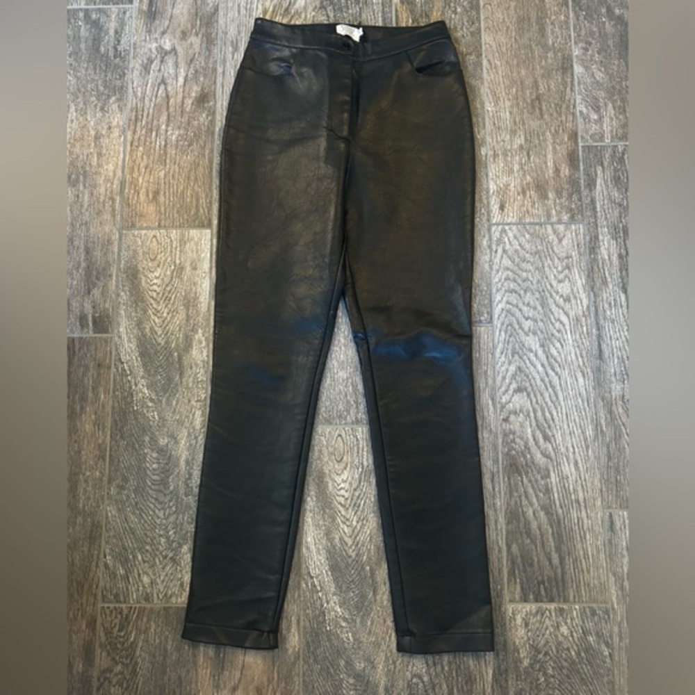 Nadine Klein PU leather slim pants